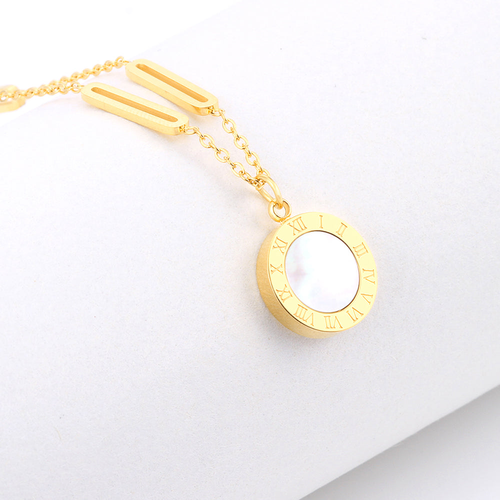 Eclipse Dual-Sided Pendant Necklace | Versatile & Elegant
