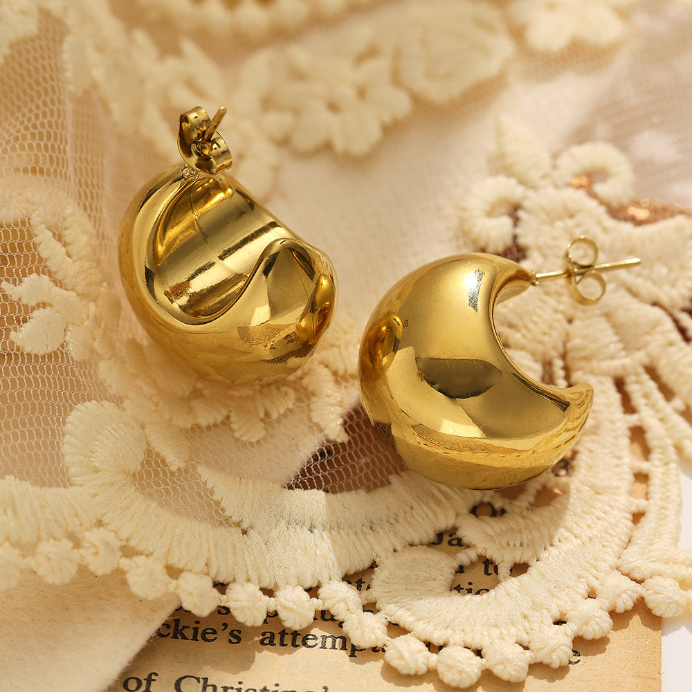 Luna Bold Hoop Earrings | Chic & Timeless
