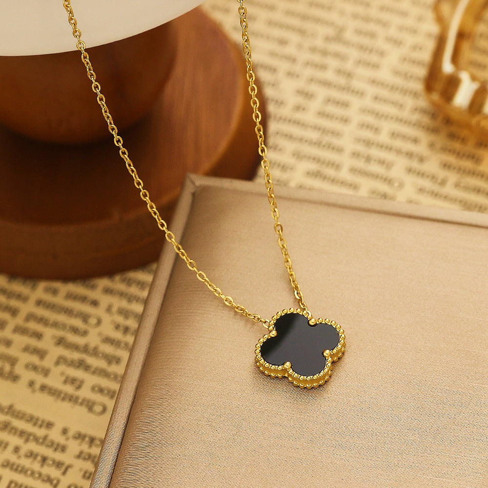 Black Clover Necklace | Elegant & Timeless