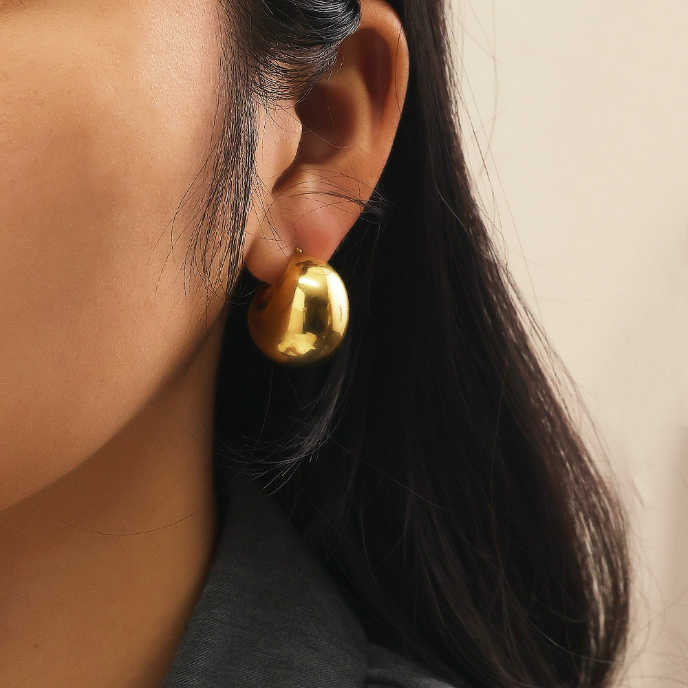 Luna Bold Hoop Earrings | Chic & Timeless