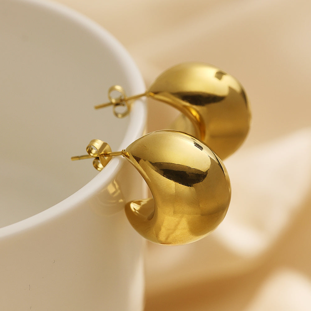 Luna Bold Hoop Earrings | Chic & Timeless