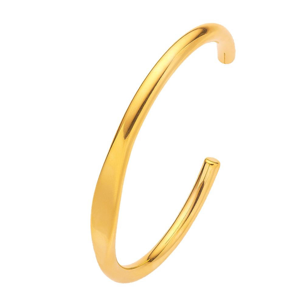Aurora Wave Open Cuff Bracelet| Sleek & Hypoallergenic