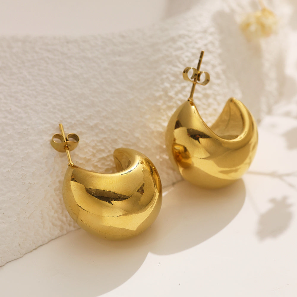 Luna Bold Hoop Earrings | Chic & Timeless