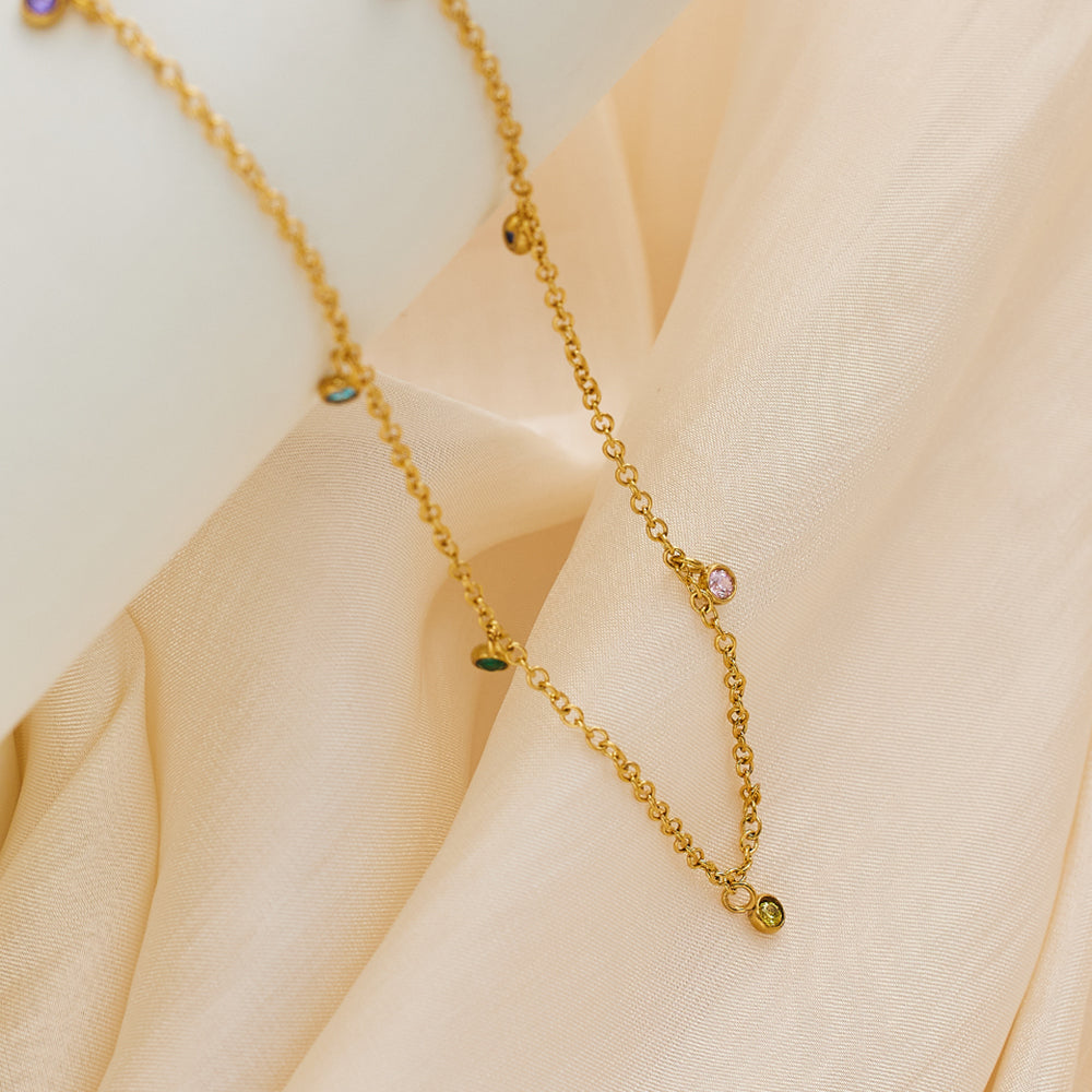 Celestial Charm Necklace | Dainty & Colorful