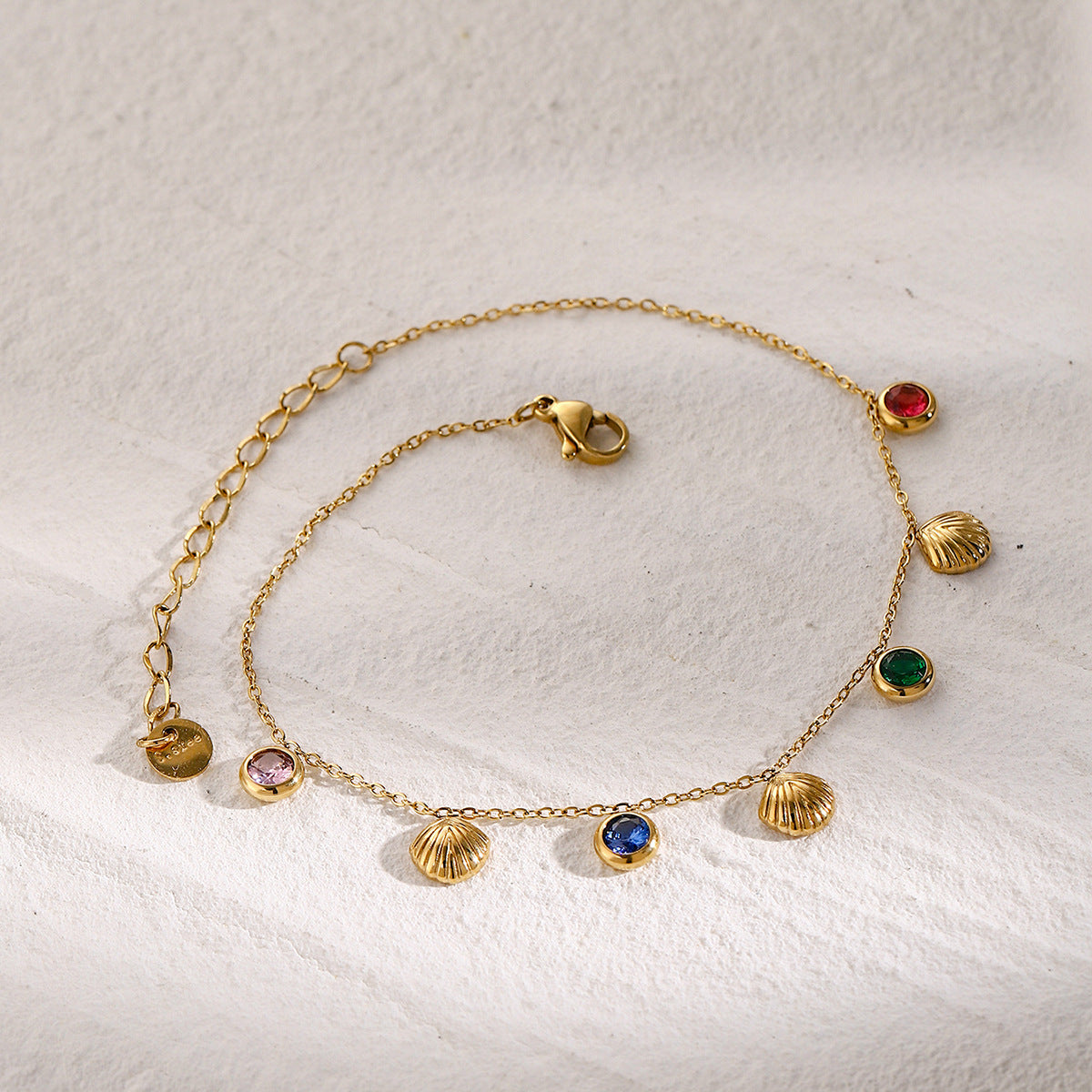 Ocean Glow Charm Anklet | Playful & Adjustable