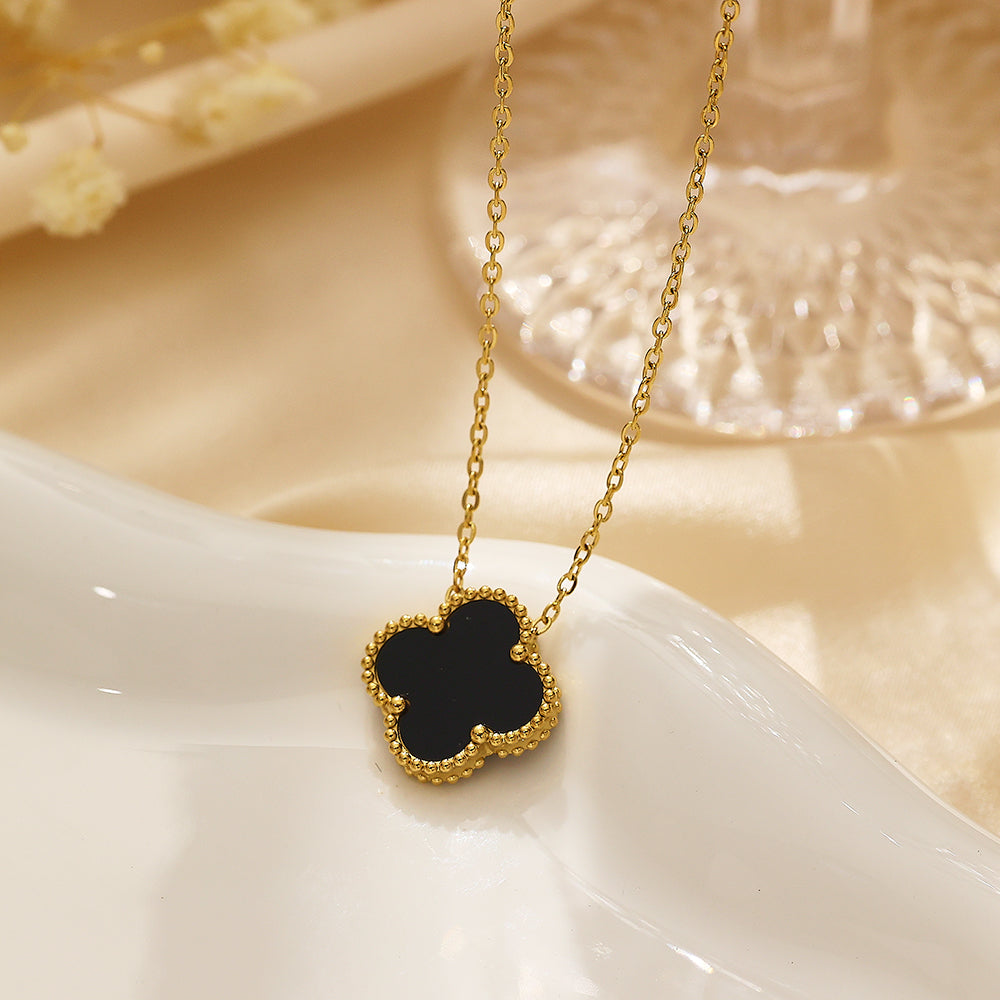 Black Clover Necklace | Elegant & Timeless