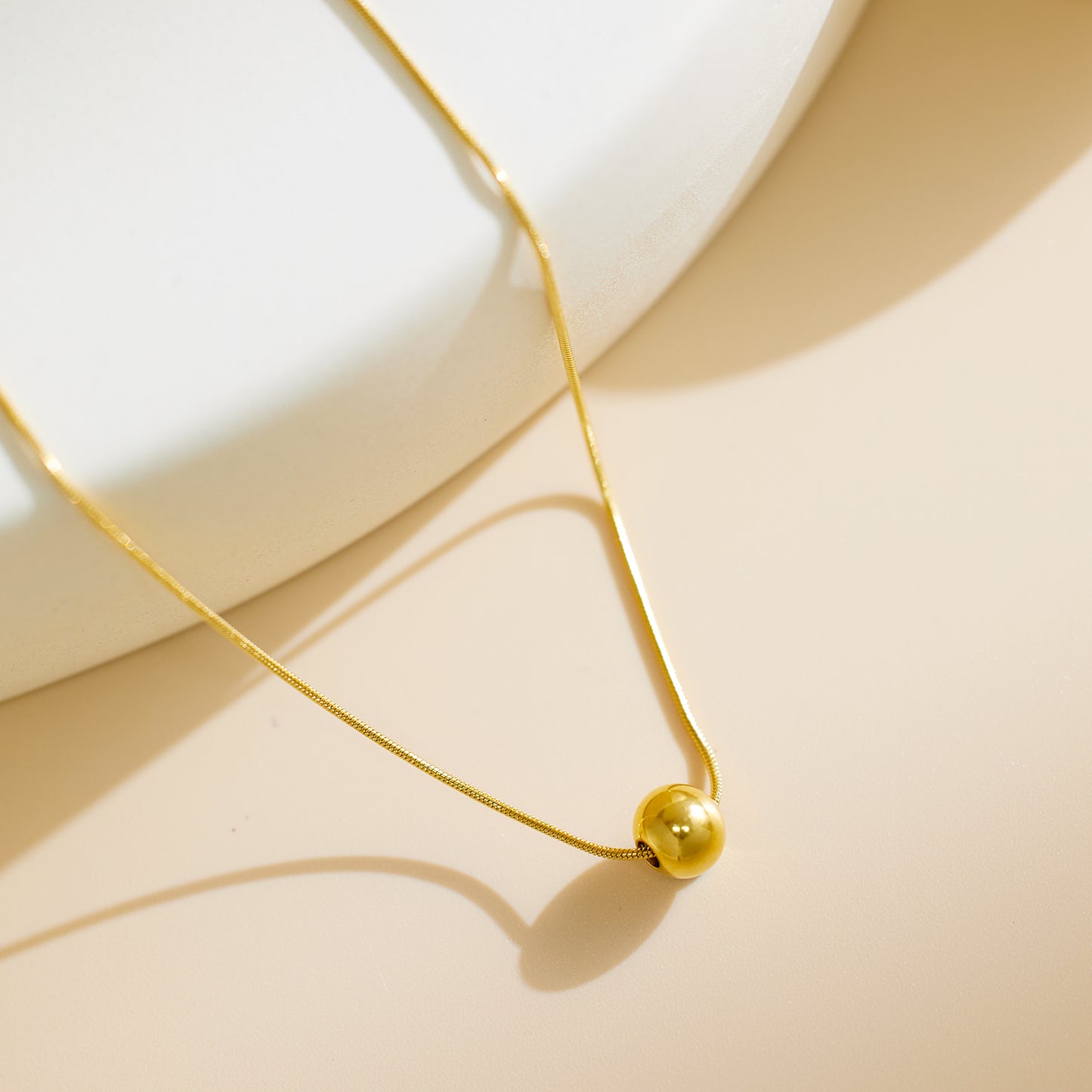 Golden Pearl Necklace | Timeless & Minimalist