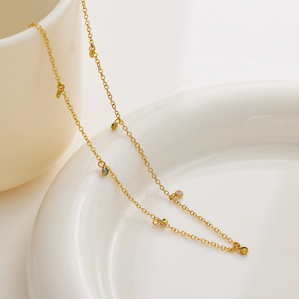 Celestial Charm Necklace | Dainty & Colorful