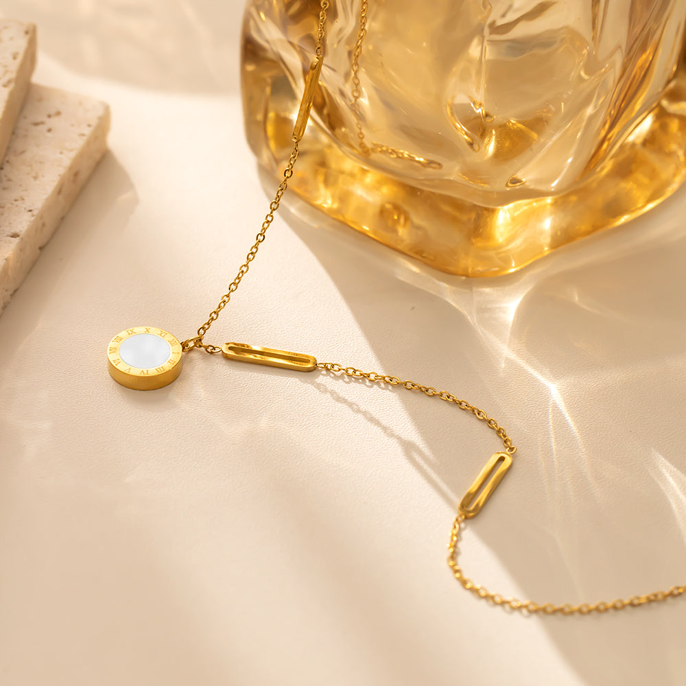 Eclipse Dual-Sided Pendant Necklace | Versatile & Elegant