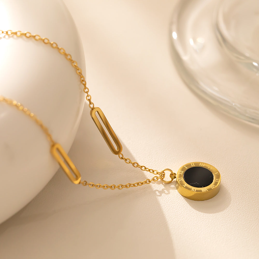 Eclipse Dual-Sided Pendant Necklace | Versatile & Elegant