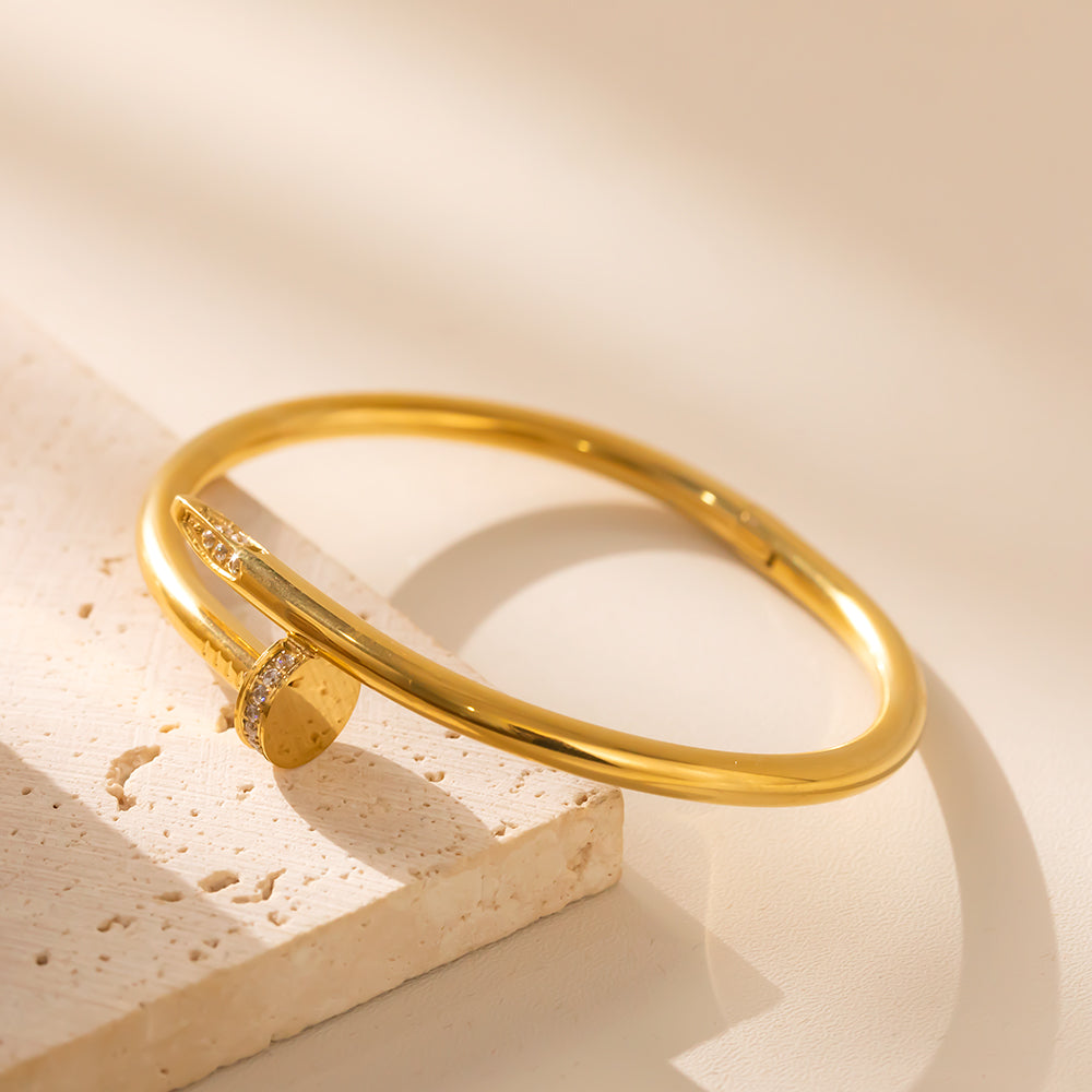 Nail Elegance Cuff Bracelet | Bold & Modern
