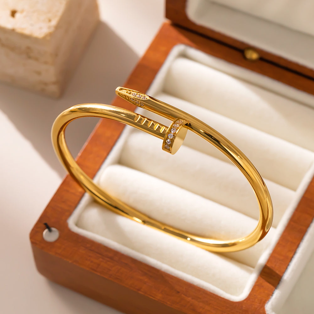 Nail Elegance Cuff Bracelet | Bold & Modern