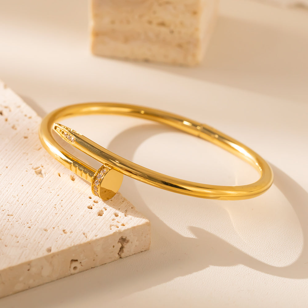 Nail Elegance Cuff Bracelet | Bold & Modern