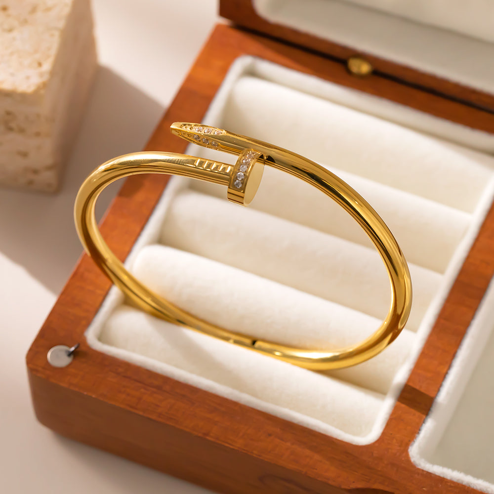Nail Elegance Cuff Bracelet | Bold & Modern