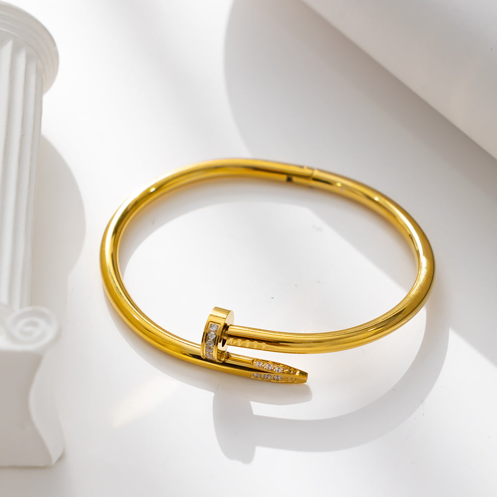 Nail Elegance Cuff Bracelet | Bold & Modern